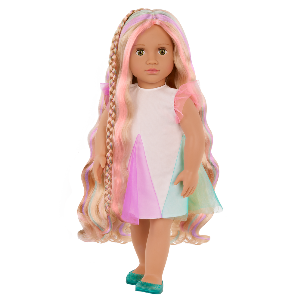 Tessie - 46cm Hair Play Doll - OG Doll with Blonde Hair & Highlights - Hair-Styling Booklet & Accessories - Toys for Kids 3 to 12 Years - Our Generation UK