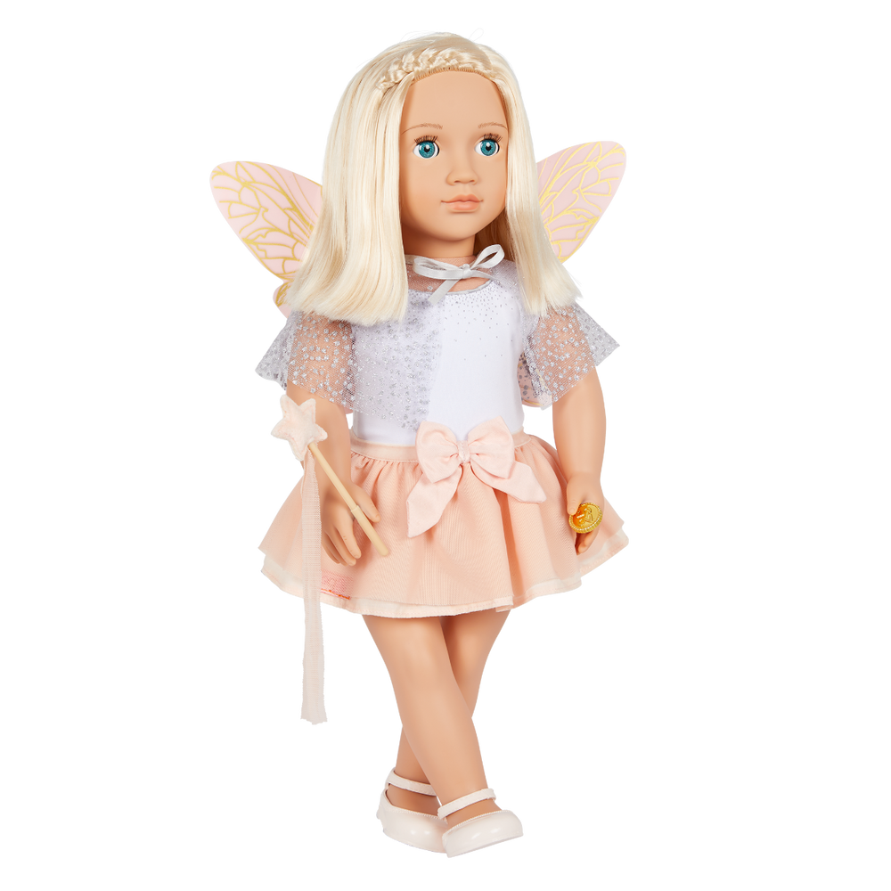 Tooth Fairy - 46cm Toothy Fairy Outfit for 46cm Dolls - Fairy Wings - Our Generation