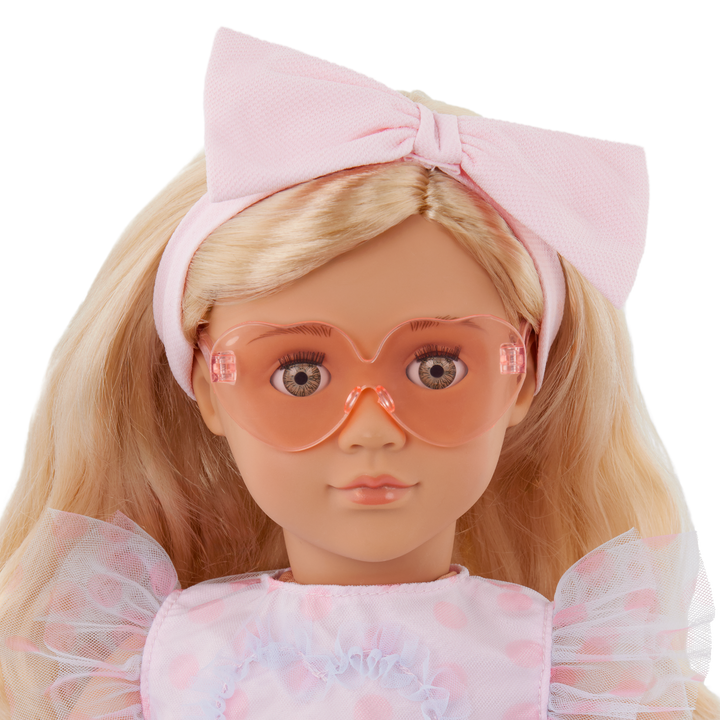 All Heart - Pink Dress & Party Accessories - Doll Clothes - 46cm Doll Outfits - Our Generation UK