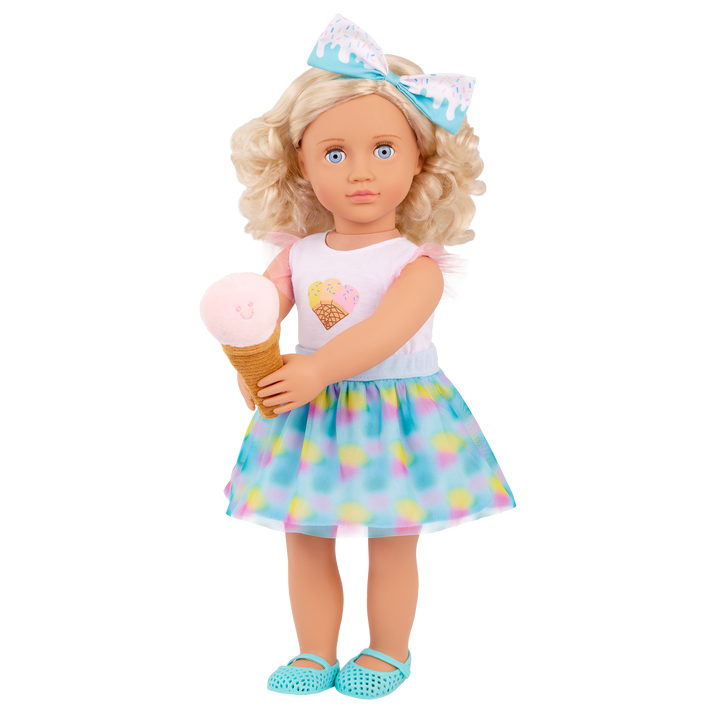 Sweet & Sprinkly - 46cm Doll Clothes - Ice Cream Themed Outfit - Our Generation UK