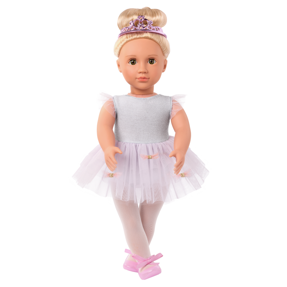 Tutu Cute - Ballet Outfit for Dolls - Dress, Tights & Tiara - Clothes for 46cm Dolls - Our Generation UK