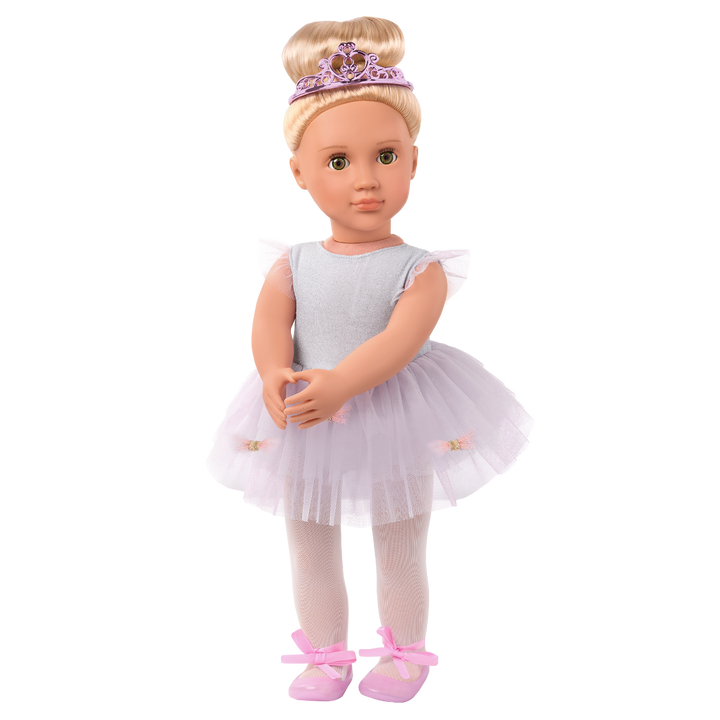 Tutu Cute - Ballet Outfit for Dolls - Dress, Tights & Tiara - Clothes for 46cm Dolls - Our Generation UK