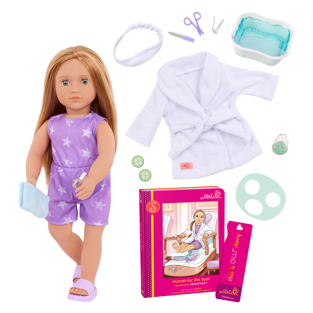 Our Generation 46cm Spa Day Doll Serafina & Storybook