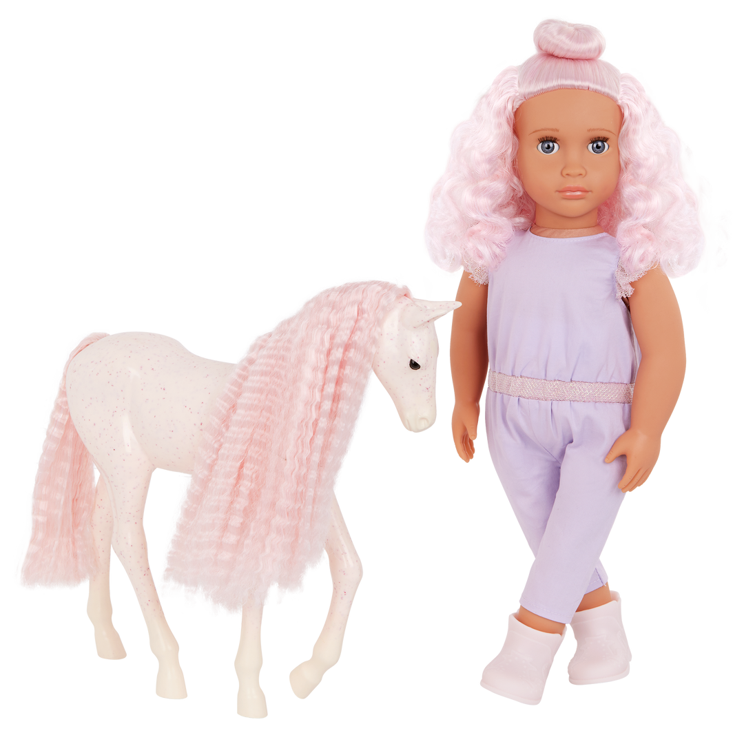 Our Generation Doll & Horse Foal Set Elara & Lumina