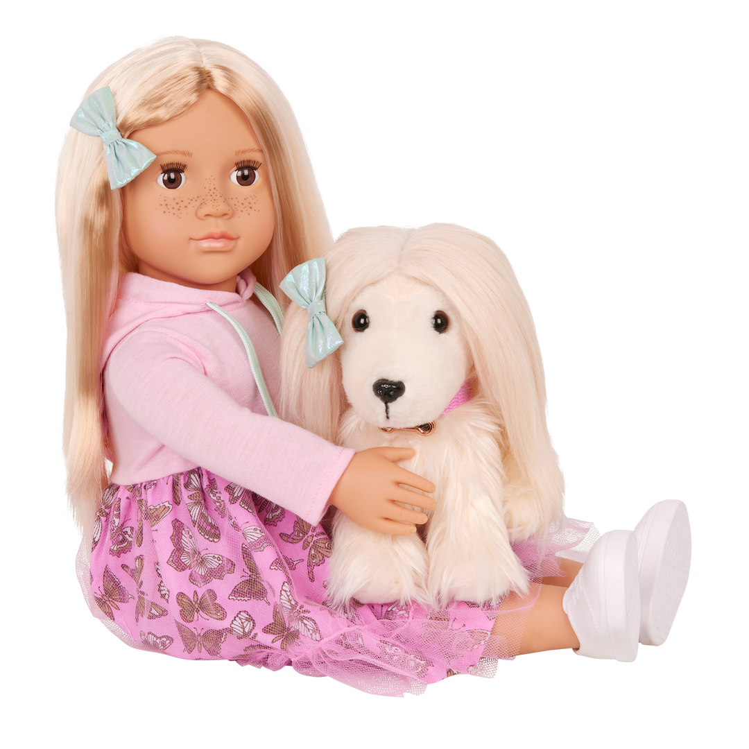 Our Generation Doll & Pet Set Hattie & Puppy Bella