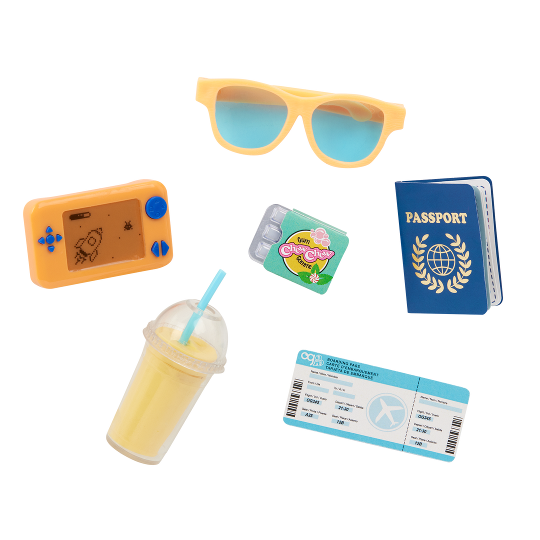 Our Generation 46cm Doll Milo and travelling accessories