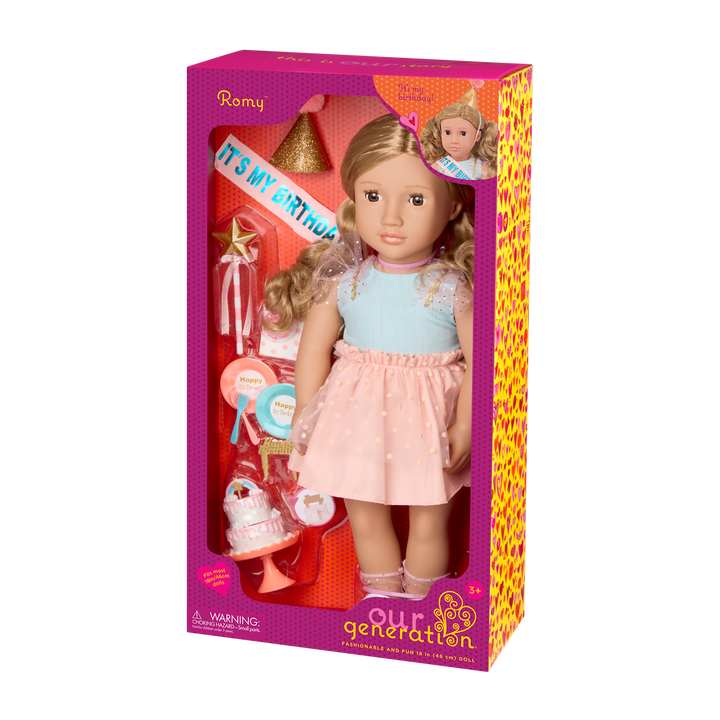 Our Generation 46cm Birthday Doll Romy