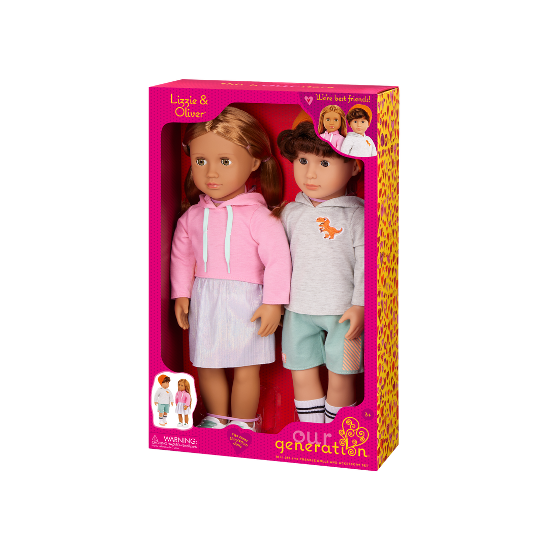 Our Generation Doll Set Lizzie & Oliver