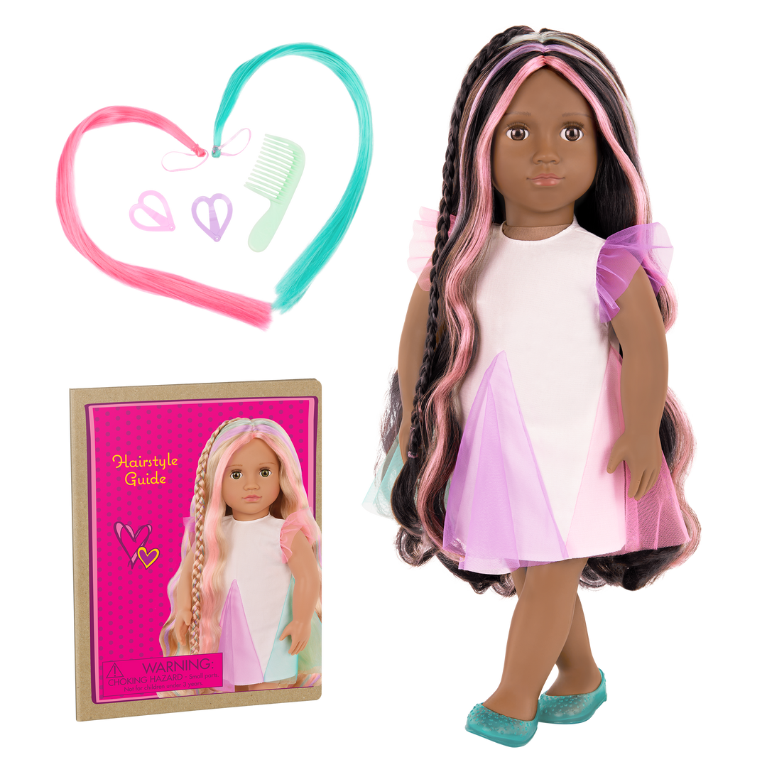 Our Generation 18" Hair Grow Doll Tasha & Accessories