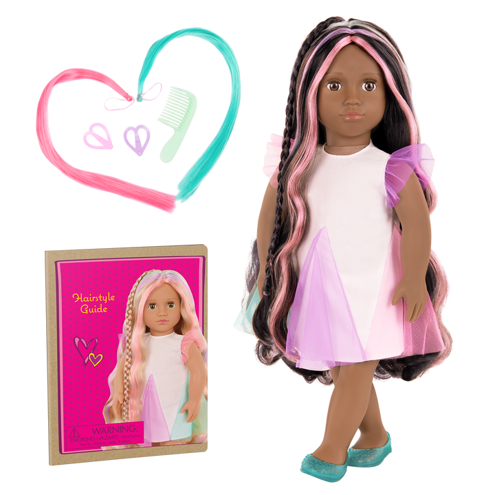 Our Generation 18" Hair Grow Doll Tasha & Accessories