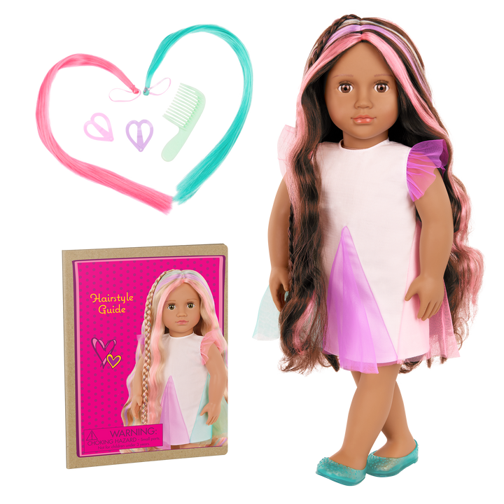 Our Generation 18" Hair Grow Doll Tania & Accessories