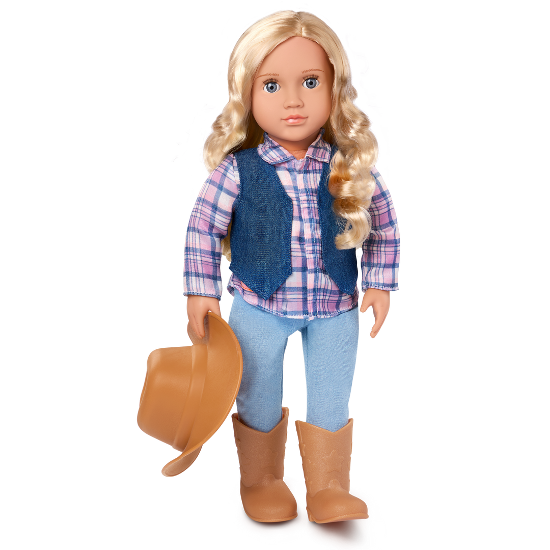 Ashleigh - 46cm Equestrian Doll - OG Doll with Blonde Hair & Grey Eyes - Our  Generation