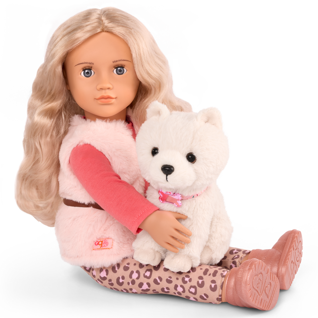 Our Generation 46cm Doll Kinsley & Pet Puppy Kenzi