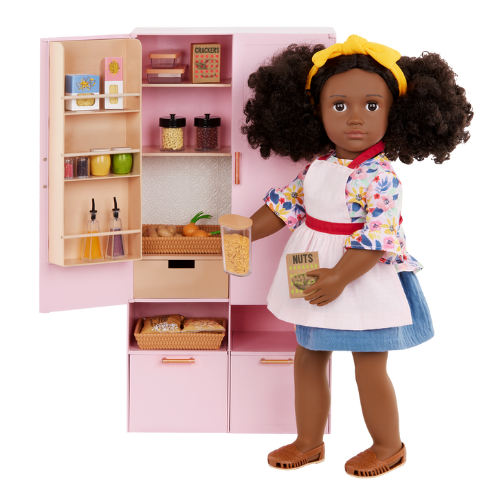 Our Generation Doll Kitchen Pantry Fully Stocked