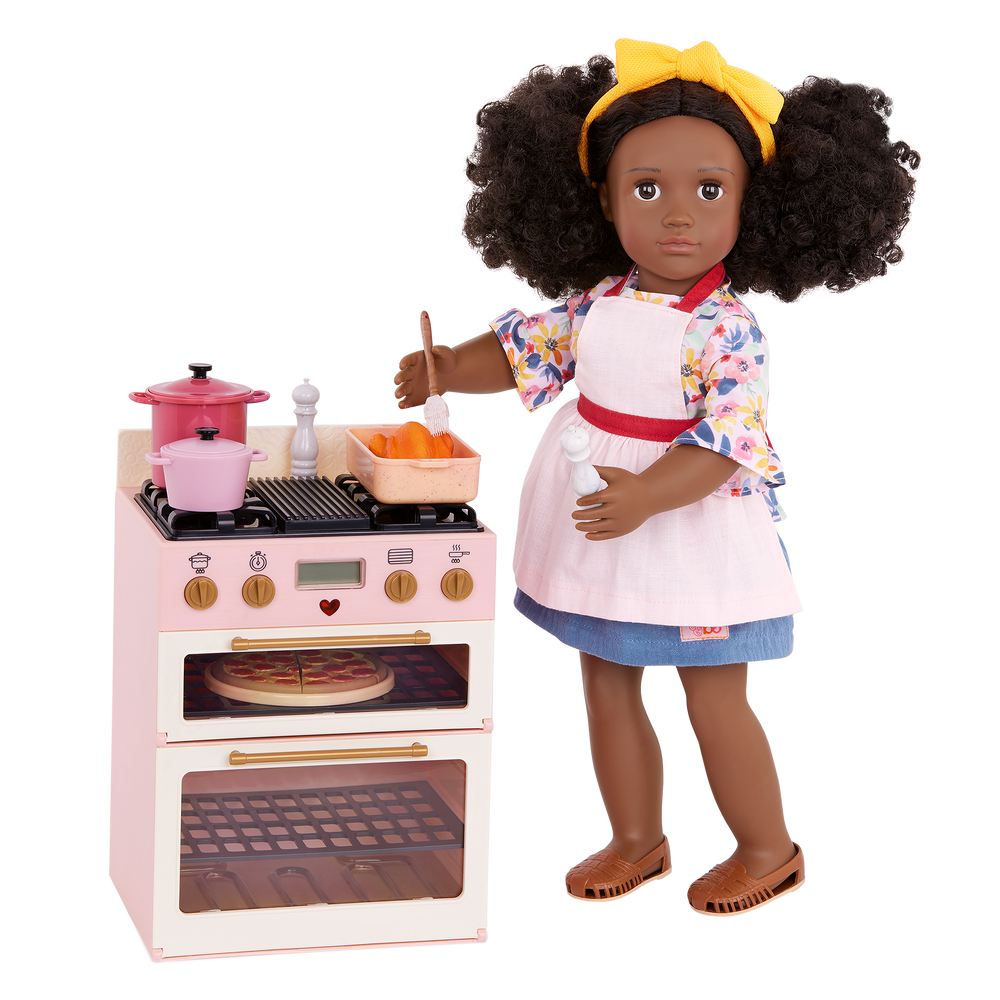 Our Generation Doll Oven with Play Food Accessories