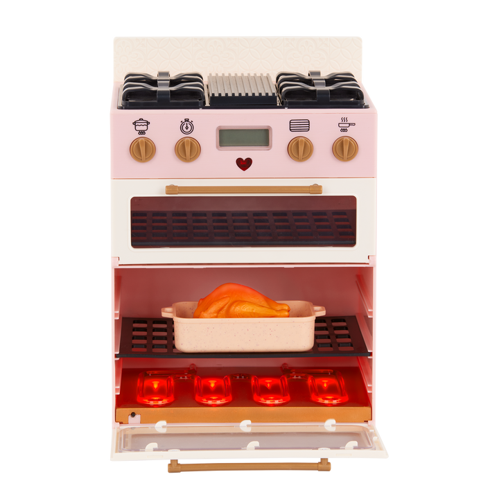 Our Generation Doll Oven with Play Food Accessories