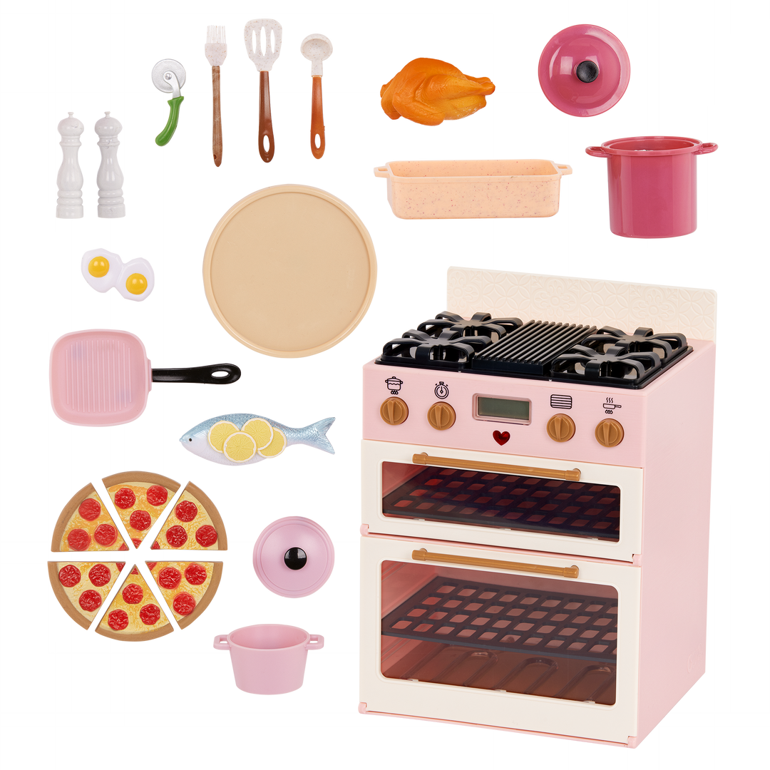 Our Generation Doll Oven with Play Food Accessories