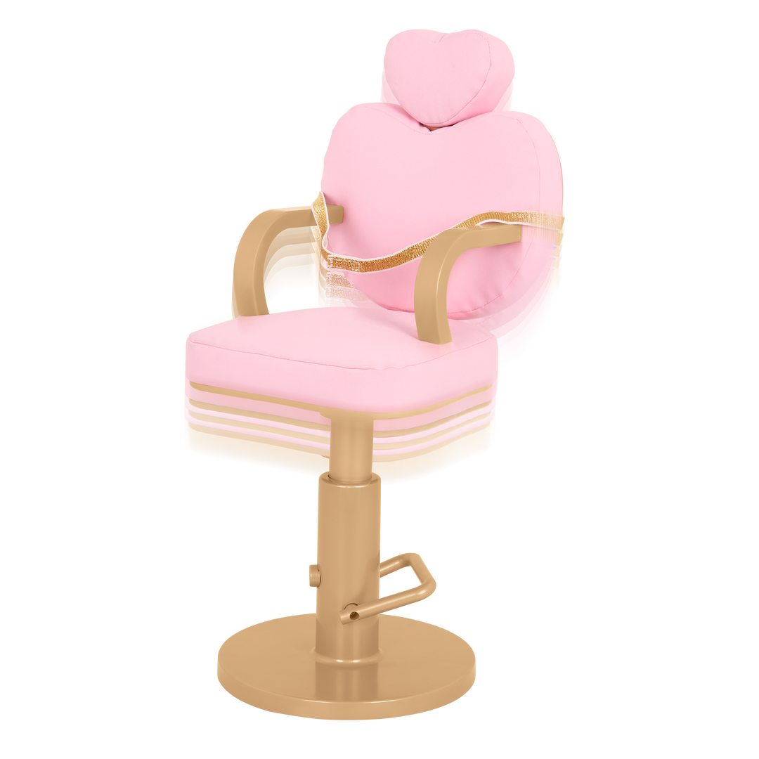 Heart Shaped Salon Chair and Accessories