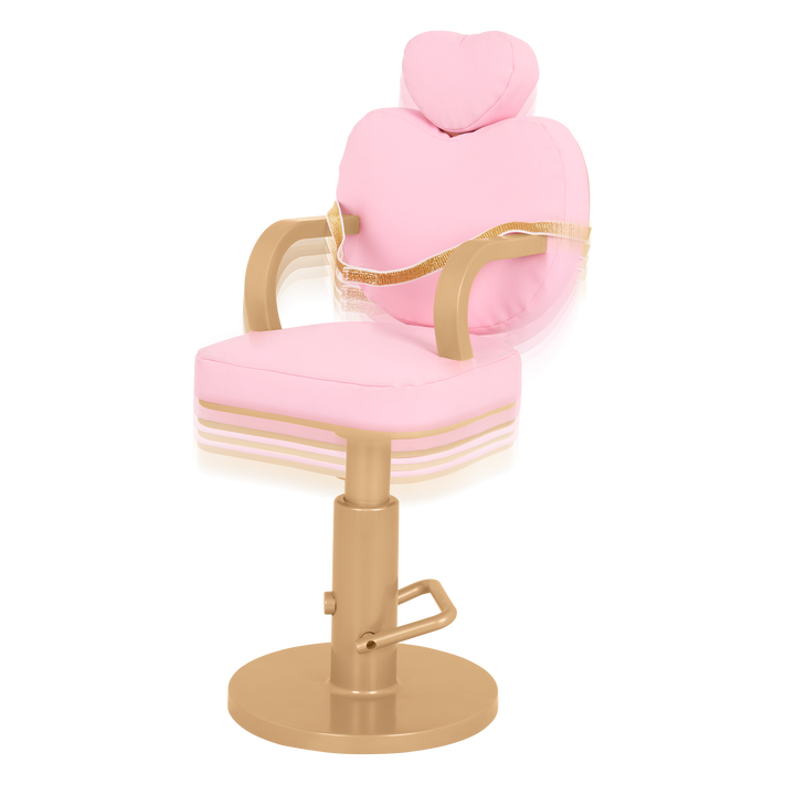 Heart Shaped Salon Chair and Accessories