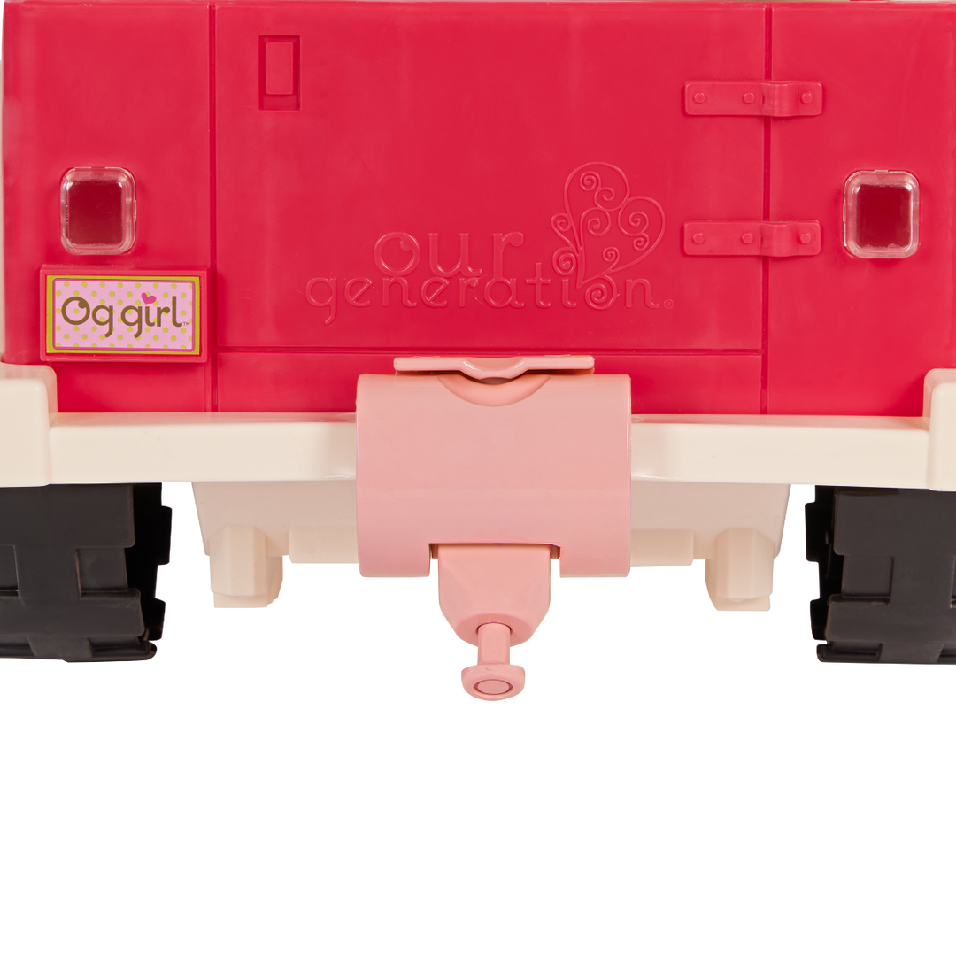 Mane to Travel Horse Trailer - Pink Horse Trailer with Accessories - Equestrian Accessories for OG Horses - Vehicle - Our Generation UK