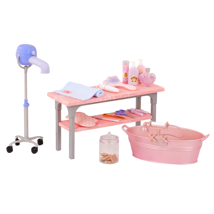 Scrub and Style Pet Grooming Kit - Accessories for OG Pets - Doll Accessory - Our Generation