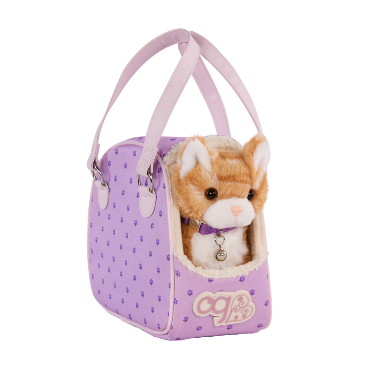 Our Generation Plush Kitten and Pet Carrier with accessories