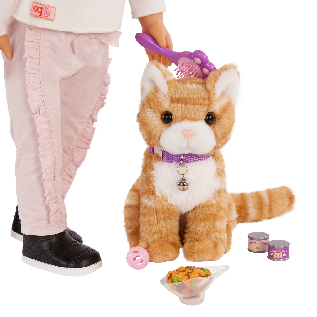 Our Generation Plush Kitten and Pet Carrier with accessories