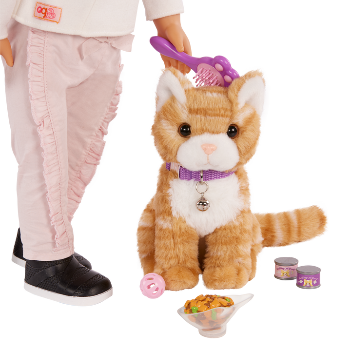 Our Generation Plush Kitten and Pet Carrier with accessories