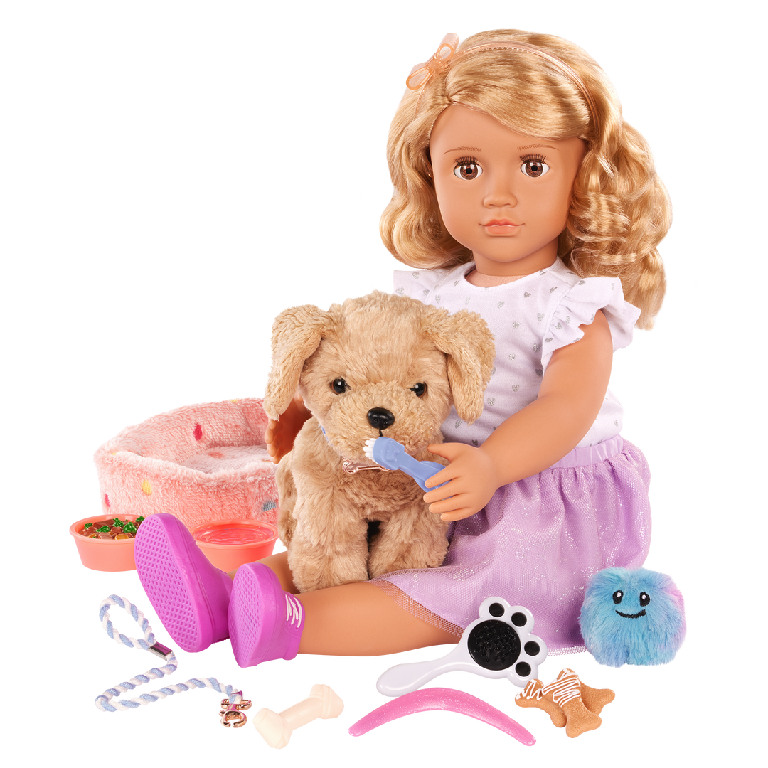 Our Generation Puppy Care & Play Set for 18" Dolls