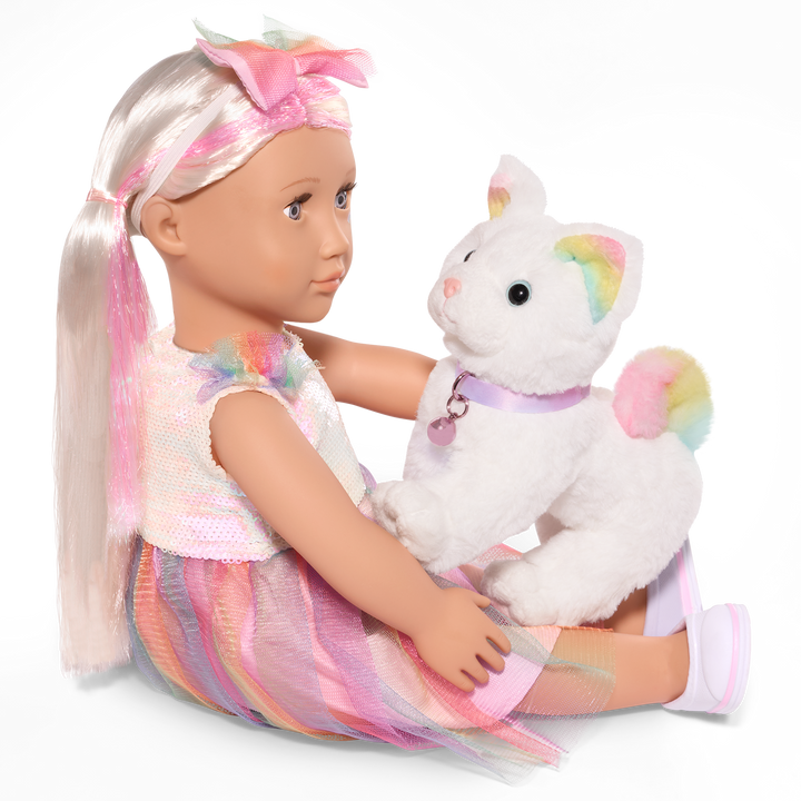 Our Generation Posable Angora Cat Plush Pet