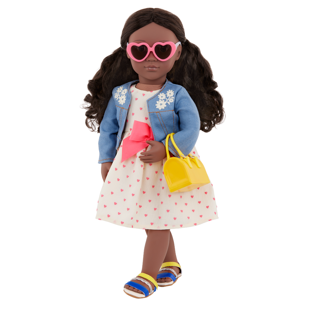 Bright as the Sun - 46cm Doll Clothing - Summer Dress, Jacket & Sunglasses - Our Generation UK