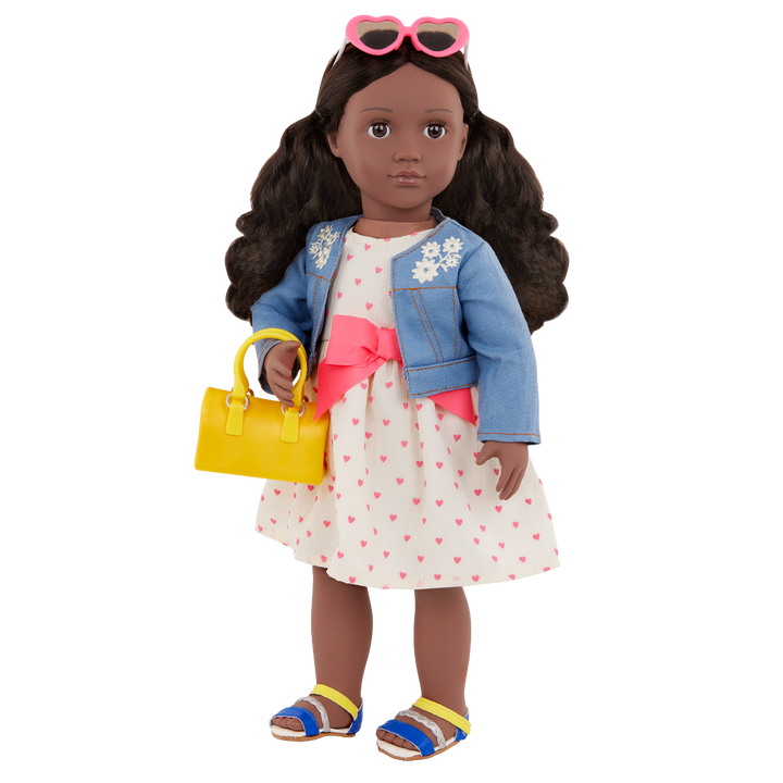 Bright as the Sun - 46cm Doll Clothing - Summer Dress, Jacket & Sunglasses - Our Generation UK