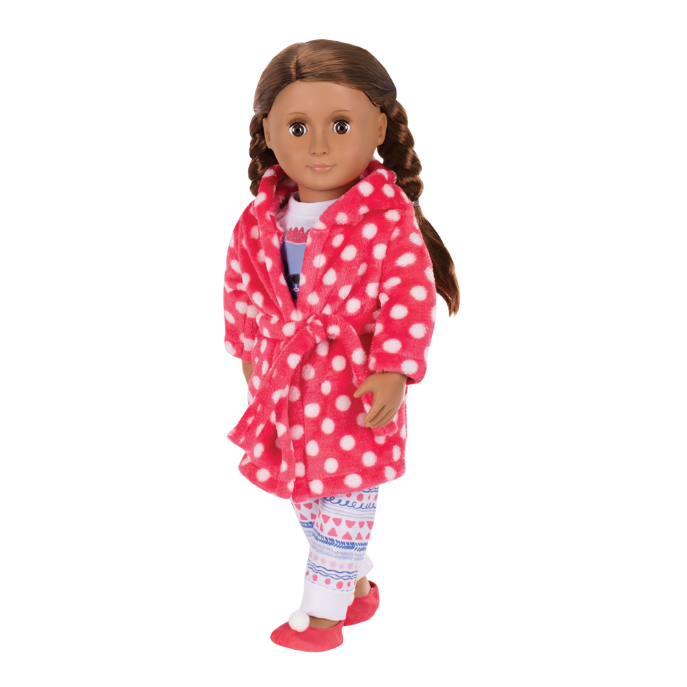 Snuggle Up - Doll Pyjama Set - Dressing Gown for 46cm Dolls - Our Generation