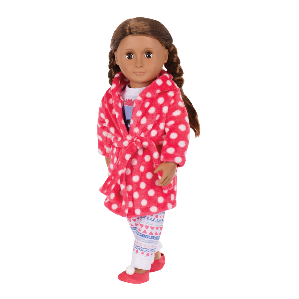 Snuggle Up - Doll Pyjama Set - Dressing Gown for 46cm Dolls - Our Generation