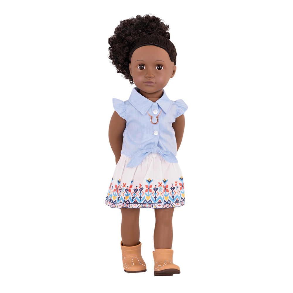 My Lucky Horseshoe - Western Outfit for 46cm Dolls - Top & Skirt - Doll Clothing - Our Generation UK