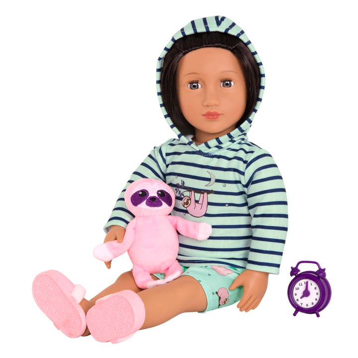Sleepy Sloth - Doll Pyjama Set - 46cm Doll Clothes - Our Generation UK