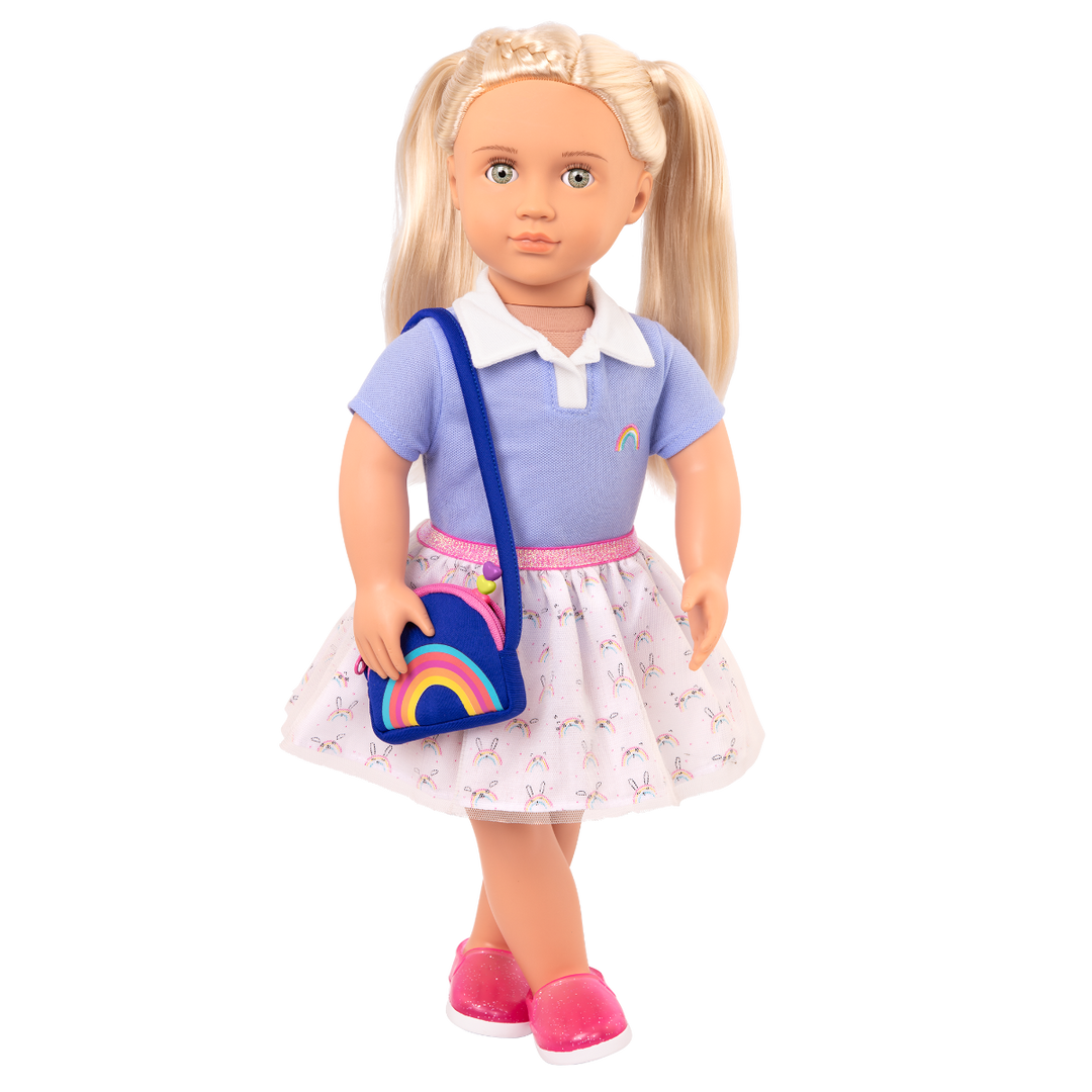 Rainbow Academy - 46cm School Outfit for Dolls - Skirt & Top - Doll Clothing - Our Generation