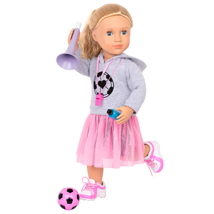 Fashion Goals - 46cm Football Outfit - Doll Clothing & Football Accessories - Top & Skirt - Our Generation