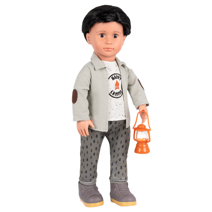 Campsite Delight Camping Outfit for 18-inch Boy Dolls