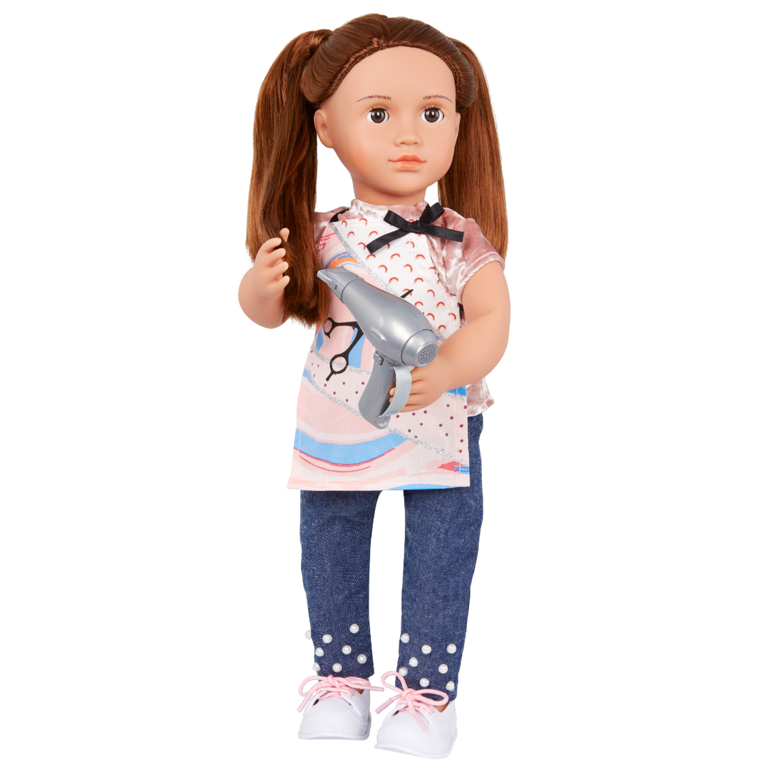 Love to Style - Hairdresser Outfit for 46cm Dolls - Top & Bottom - Our Generation