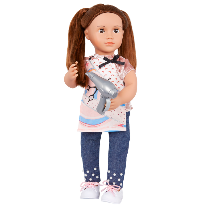 Love to Style - Hairdresser Outfit for 46cm Dolls - Top & Bottom - Our Generation