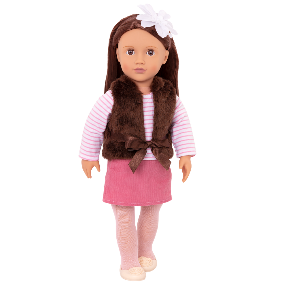 Sienna - 46cm Doll with Brown Eyes & Brown Hair - Toys & Gifts for Children - Ages 3 Years + - Our Generation