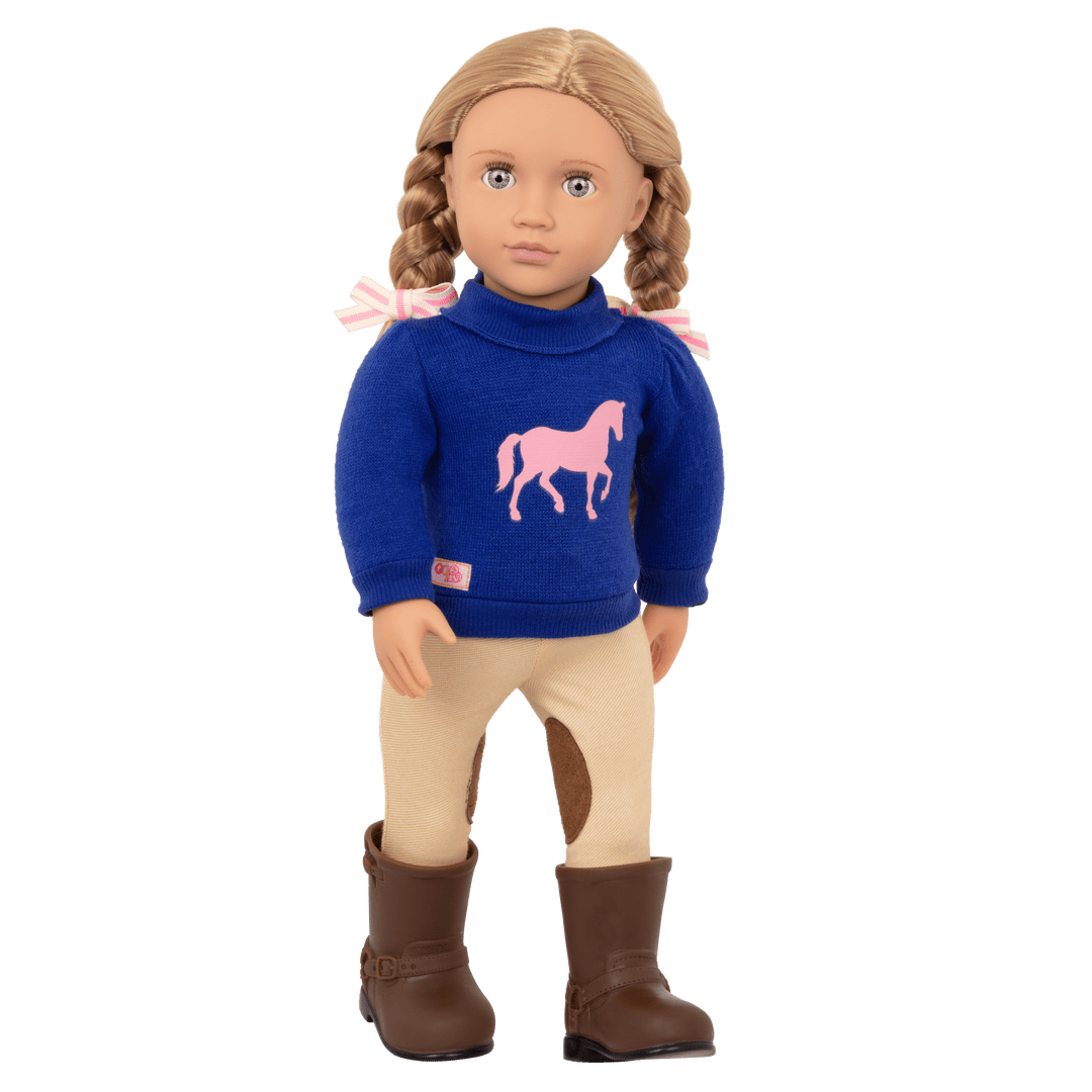 Montana Faye - 46cm Equestrian Doll - Horse-Riding Doll with Blonde Hair & Blue Eyes - Toys & Gifts - 3 Years + - Our Generation