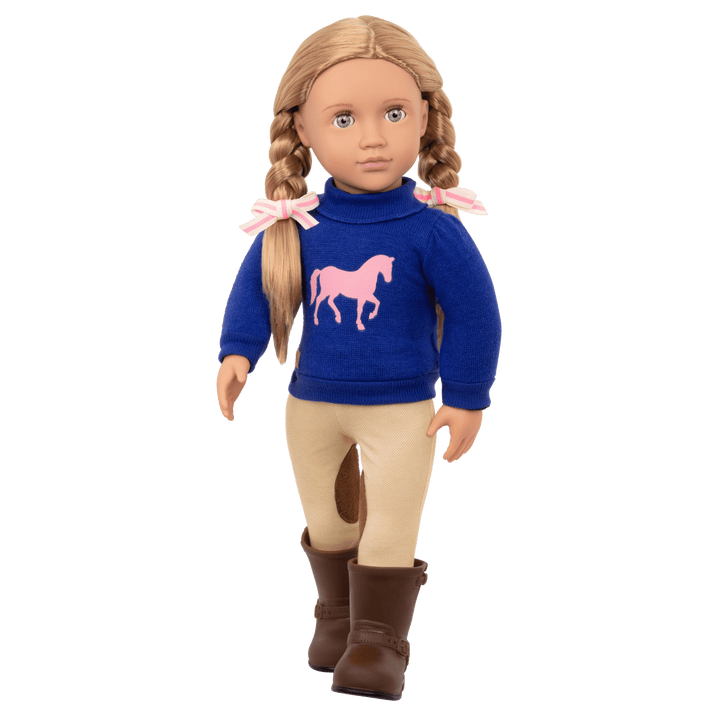 Montana Faye - 46cm Equestrian Doll - Horse-Riding Doll with Blonde Hair & Blue Eyes - Toys & Gifts - 3 Years + - Our Generation