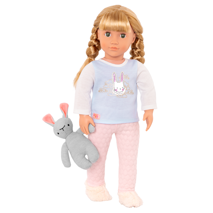 Jovie - 46cm Sleepover Doll - Doll with Blonde Hair & Green Eyes - Toys & Gifts for Kids - Our Generation UK