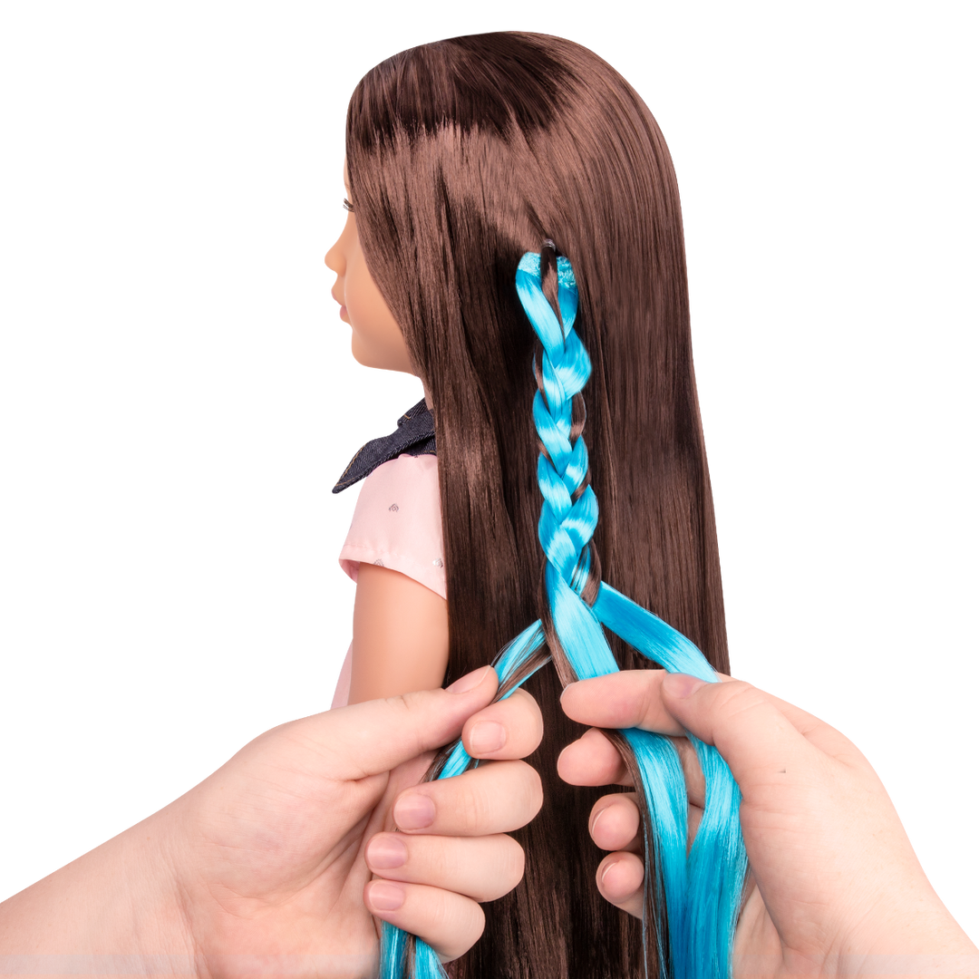 Kaelyn - 46cm Hairplay Doll - Doll with Long Brown Hair & Brown Eyes - Hair Styling Accessories for Dolls - Doll Hair Styling Booklet - Toys & Gifts - Our Generation