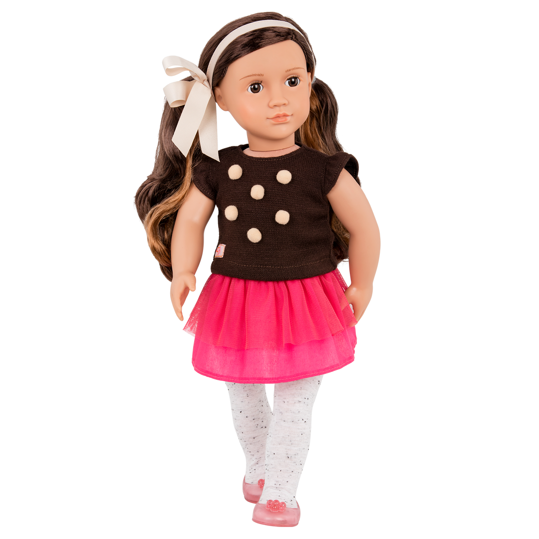 Avia - 46cm Fashion Doll - OG Doll with Brown Hair & Brown Eyes - Toys & Gifts for Kids - Our Generation