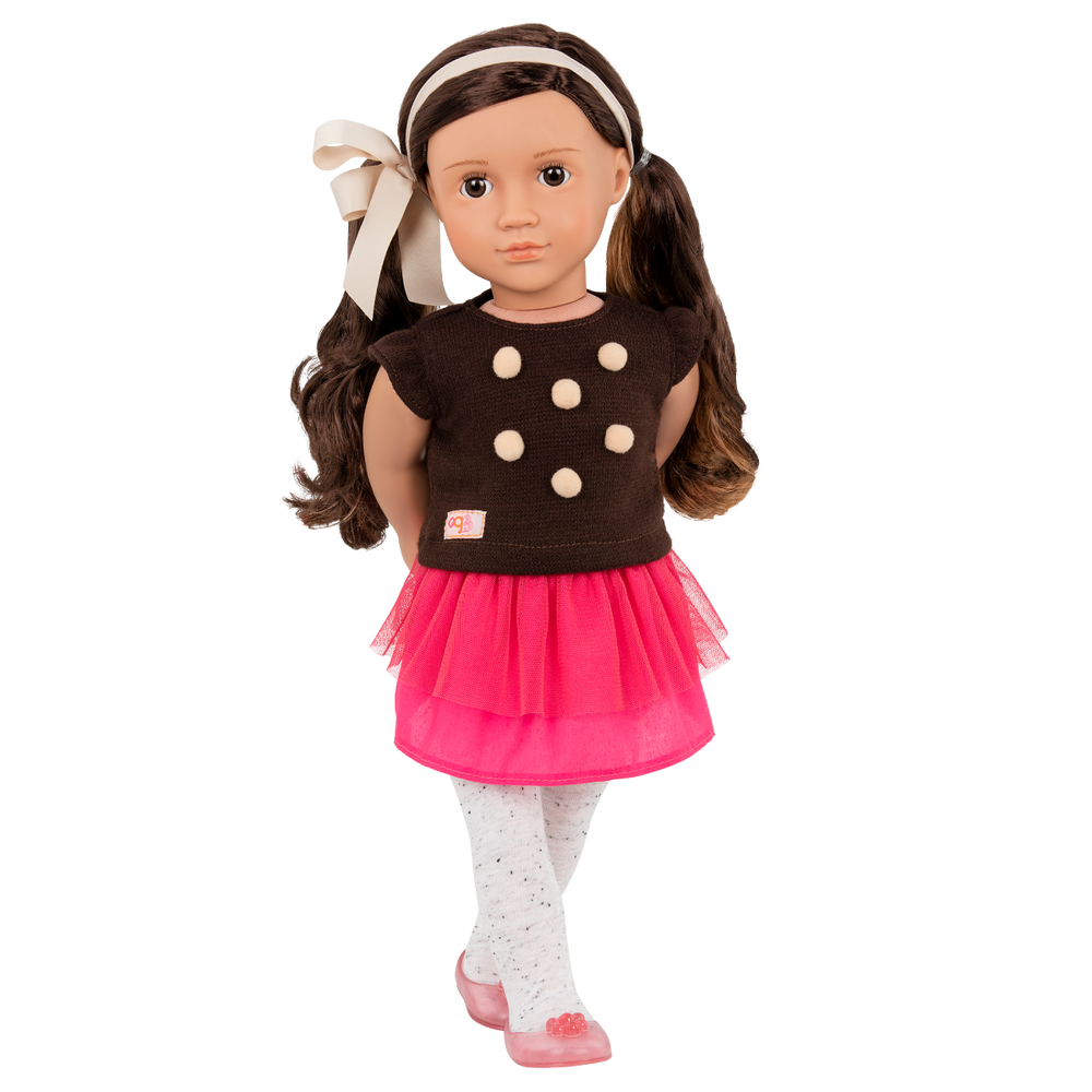 Avia - 46cm Fashion Doll - OG Doll with Brown Hair & Brown Eyes - Toys & Gifts for Kids - Our Generation