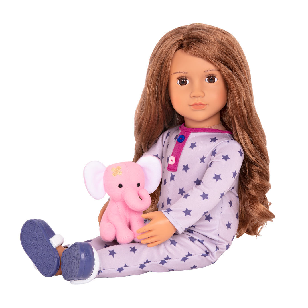 Maria - 46cm Sleepover Doll - Doll with Brown Hair & Brown Eyes - Toys & Gifts - Our Generation UK