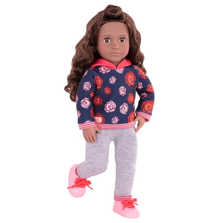 Keisha - 46cm Doll - Doll with Medical Accessories - Brown Hair & Brown Eyes - Doll with x2 Outfits & Storybook - Doll with Arm Cast - Toys & Gifts - Our Generation